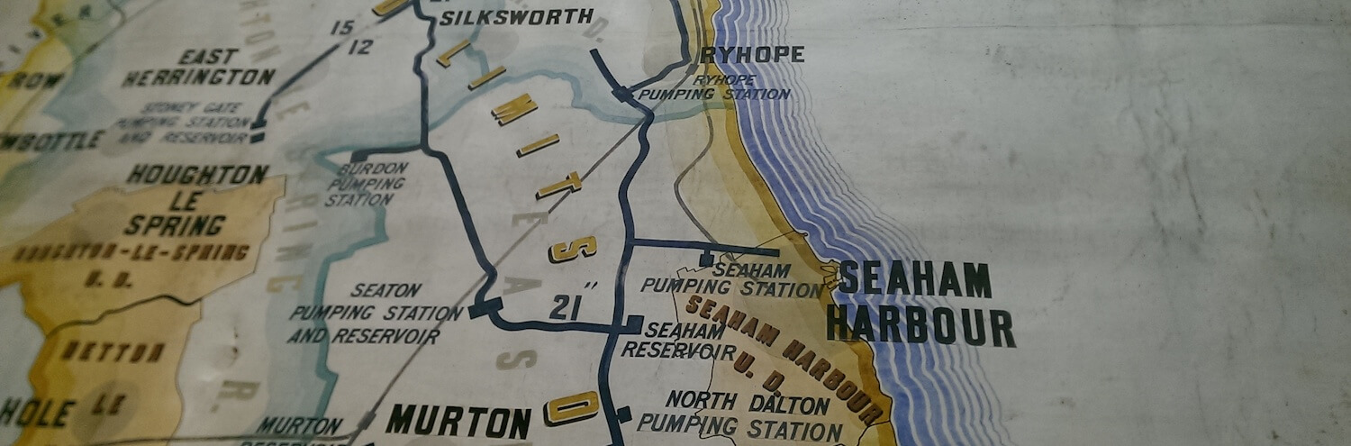 map showing Ryhope's location